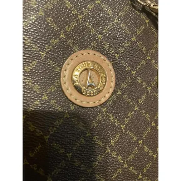 La Tour Eiffel Crossbody 1887 Bucket Style Purse Genuine Leather - Picture 9 of 9